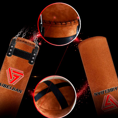 Kickboxing Punching Bag with 360 ° Rotating Hook for Gym MMA Thai Taekwondo Training, Soft Suede Sanda Sandbag 180Cm 160Cm 140